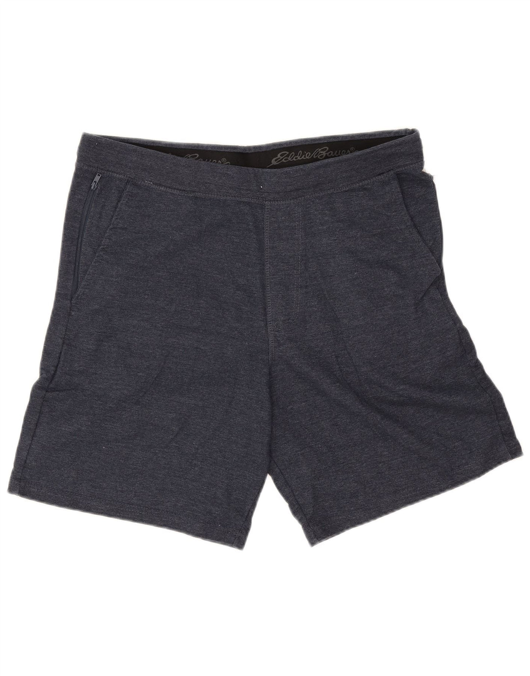 Eddie Bauer Shorts esportivos masculinos grandes de algodão azul marinho
