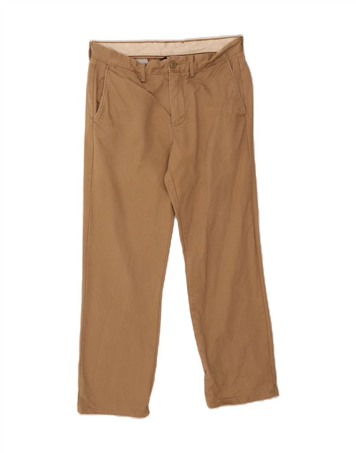 J. CREW Mens Slim Chino Trousers W29 L26 Brown Cotton Vintage J. Crew and Second-Hand J. Crew from Messina Hembry 