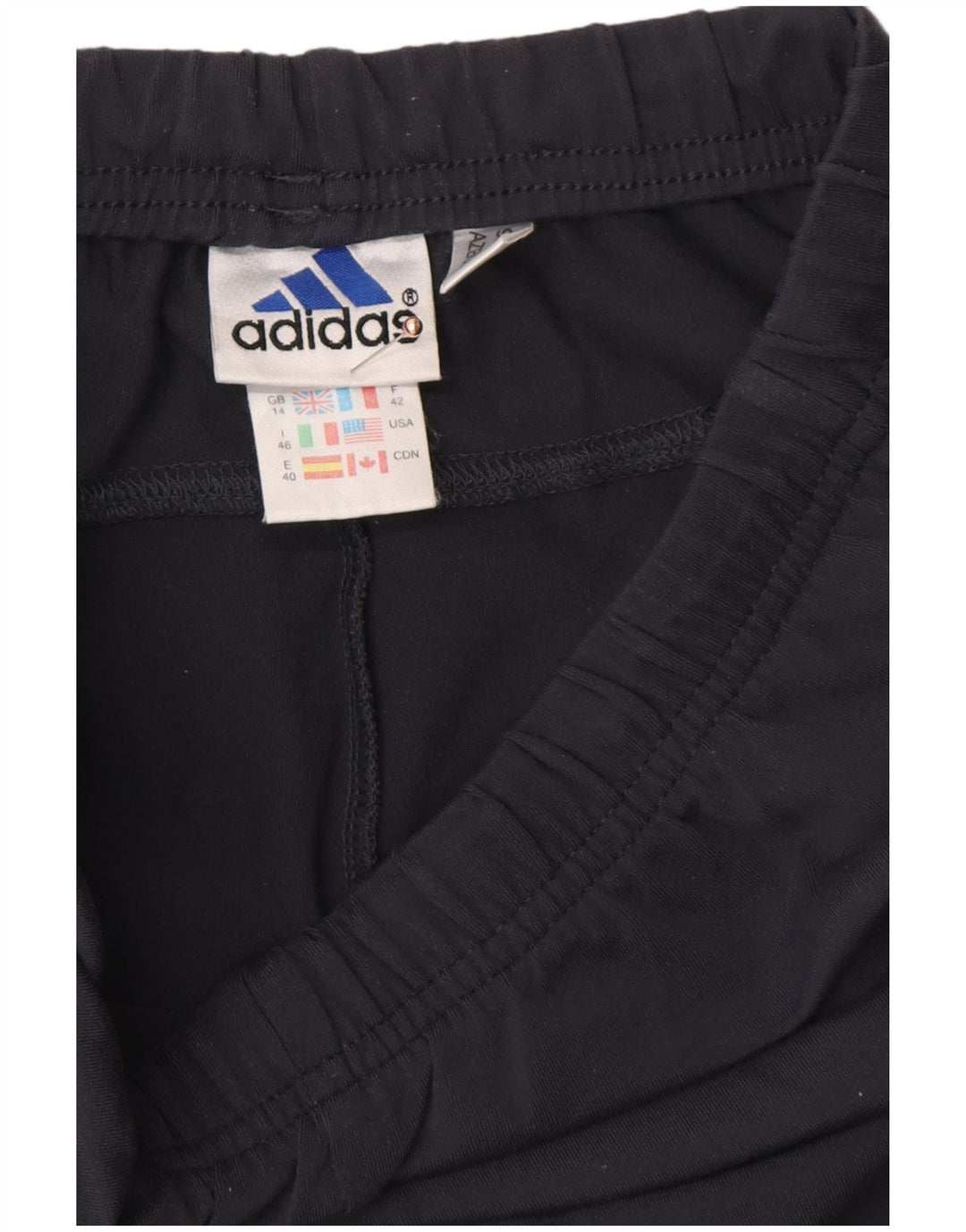 Calça de treino feminina ADIDAS UK 14 grande cinza poliéster