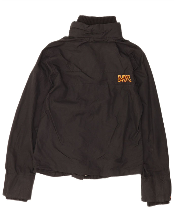 Jaqueta de chuva feminina Superdry Graphic UK 16 grande nylon preto