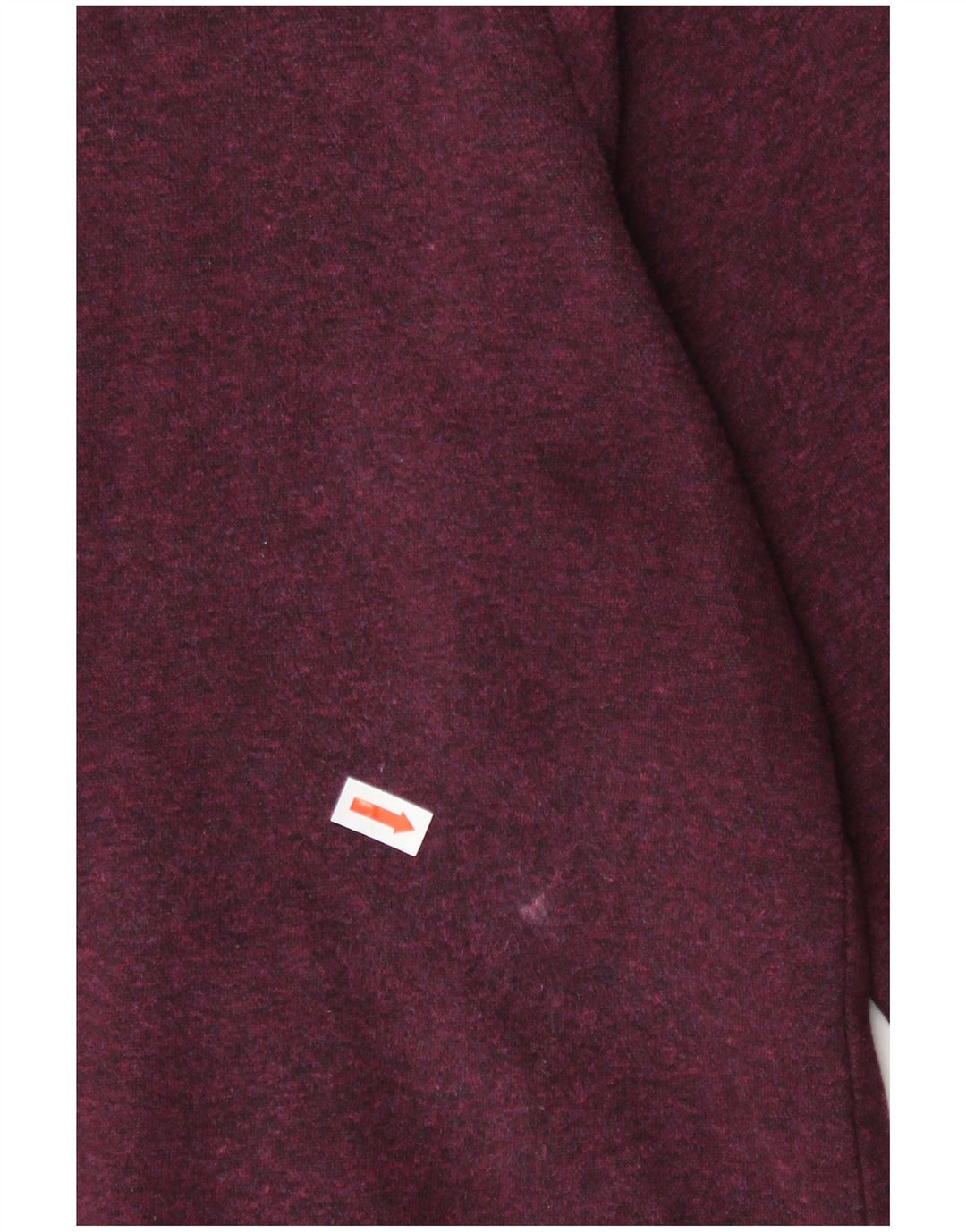 NIKE Womens Tracksuit Top Jacket UK 10 Pequeno Borgonha Algodão