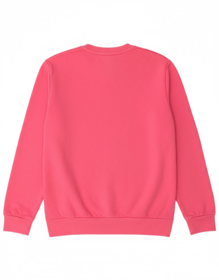 ADIDAS Meninas Graphic Sweatshirt Jumper 12-13 Anos Rosa Algodão