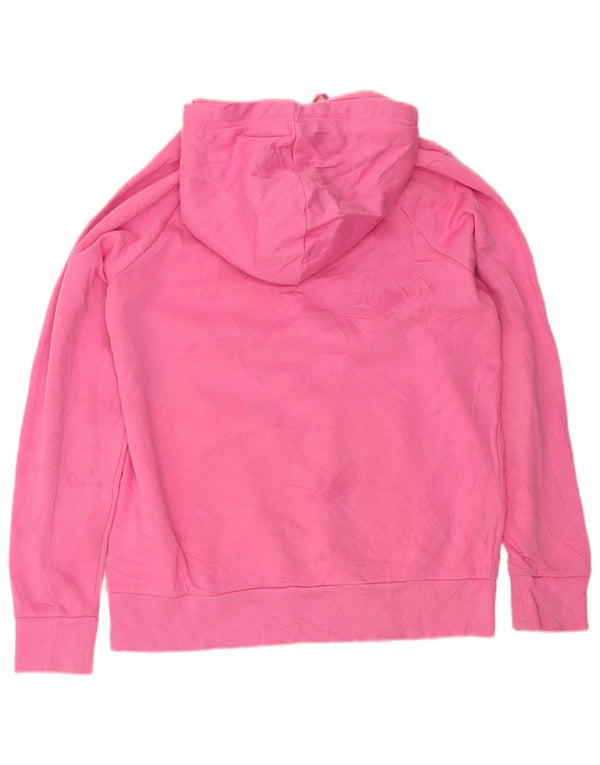 Under Armour feminino gráfico oversized moletom com capuz Reino Unido 10 pequeno algodão rosa