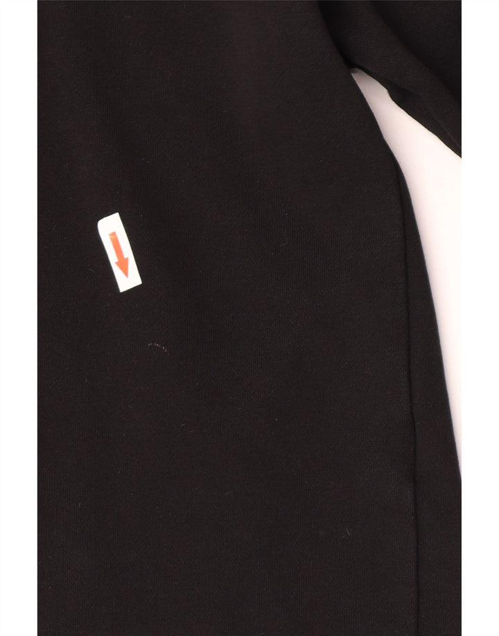 Dkny moletom feminino grande com estampa gráfica UK 10 pequeno algodão preto