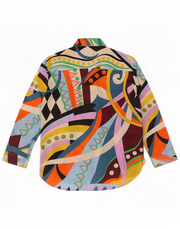 Blusa feminina Zara UK 14 Paisley multicolorido médio