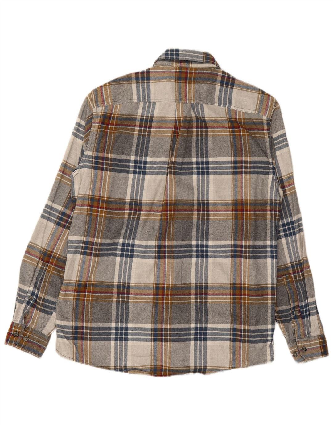 EDDIE BAUER Camisa masculina de flanela clássica de ajuste médio xadrez multicolorida