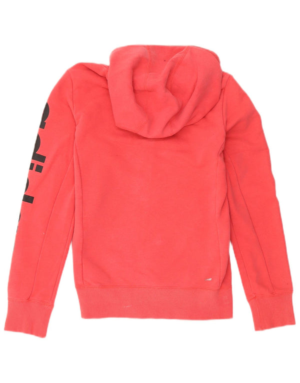 Suéter Adidas Feminino Climalite Graphic Zip com capuz UK 12/14 Médio Rosa