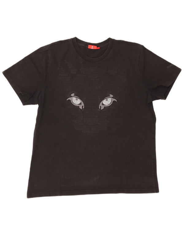 Puma Mens Graphic T-Shirt Top XL Black