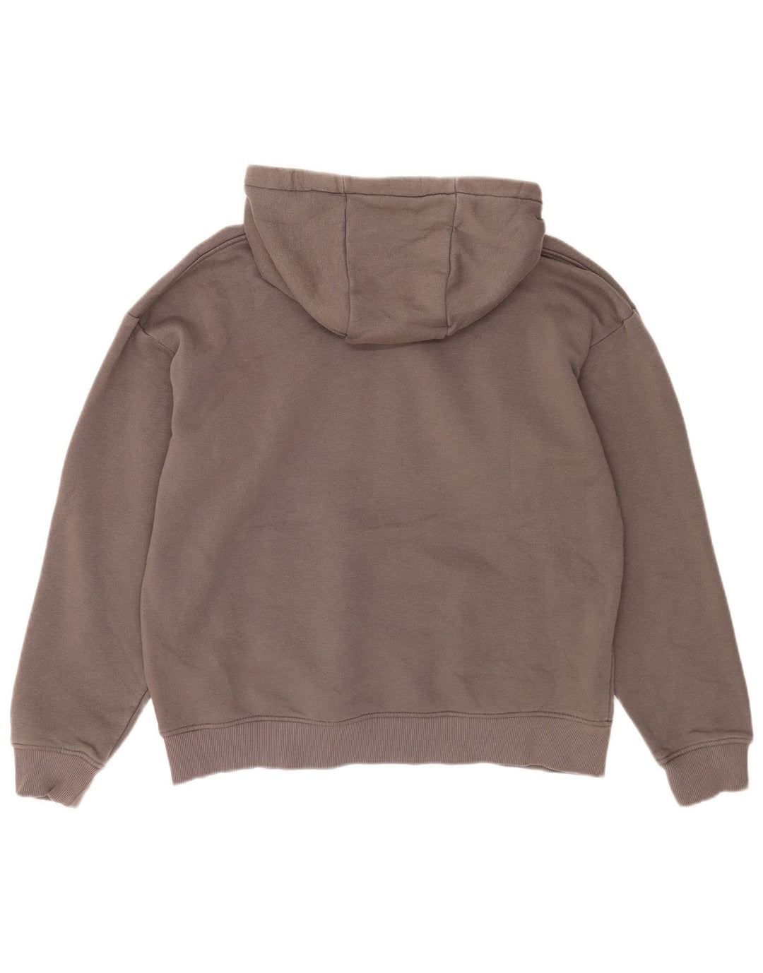 Zara moletom com capuz masculino grande algodão cinza