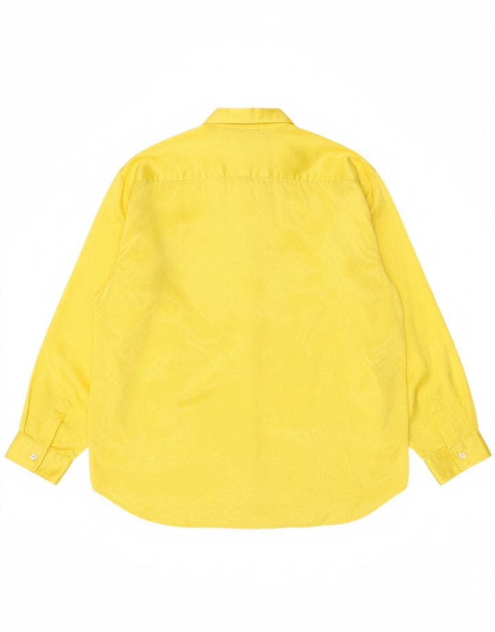 Camisa masculina ROSSELLA GOLDSCHIMIED algodão amarelo médio