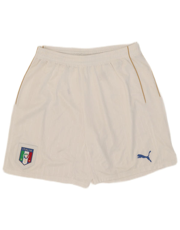 Puma Mens Italia Sport Shorts XL  White