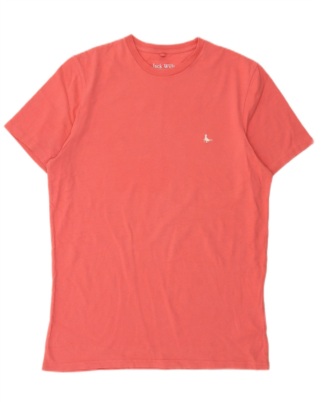 Jack Wills Mens Classic Fit Camiseta Top Médio Algodão Rosa