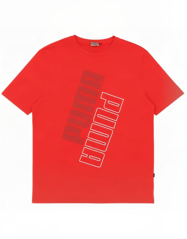 Puma Camiseta Masculina Graphic Top XL Algodão Vermelho