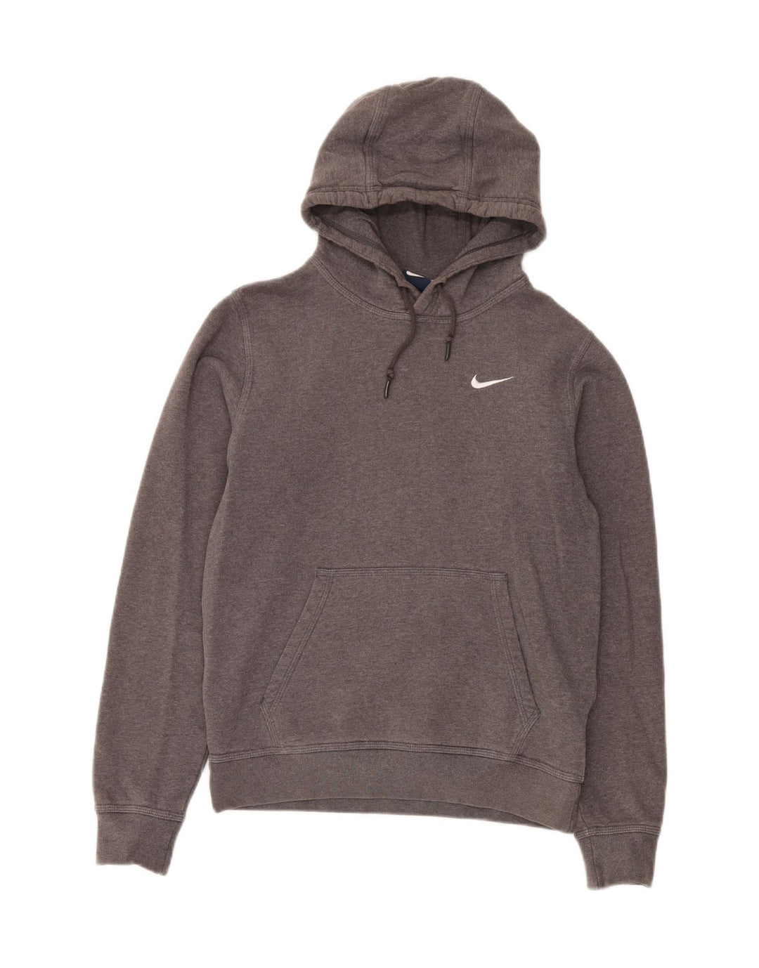 Nike Mens Hoodie Jumper Pequeno Algodão Cinza