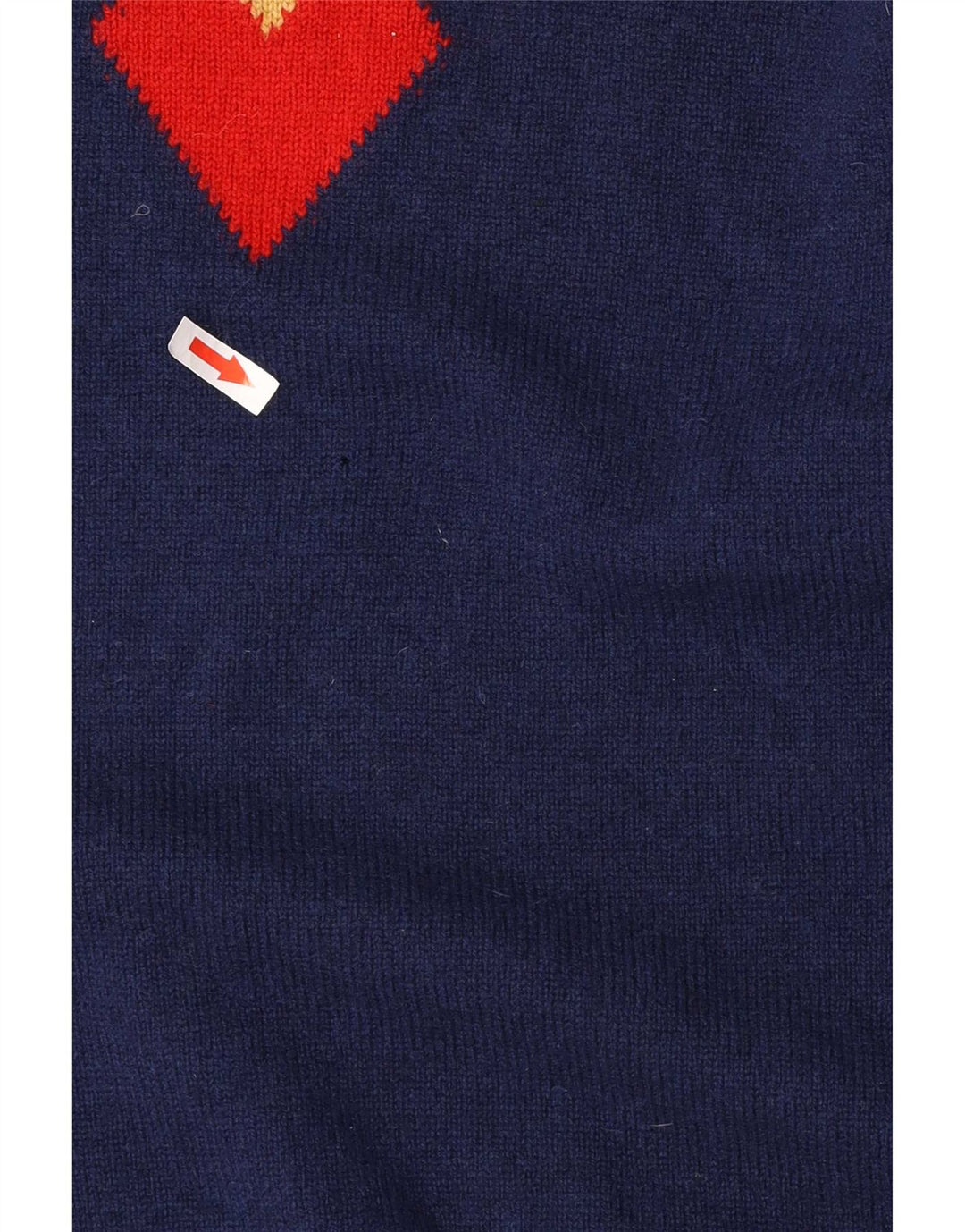 Suéter masculino Marks & Spencer com gola redonda, azul marinho médio
