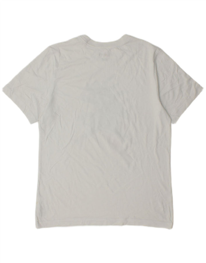 JORDAN Camiseta masculina gráfica Top médio algodão branco