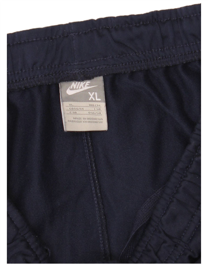 Calça de treino masculina Nike UK 44/46 XL azul marinho poliéster