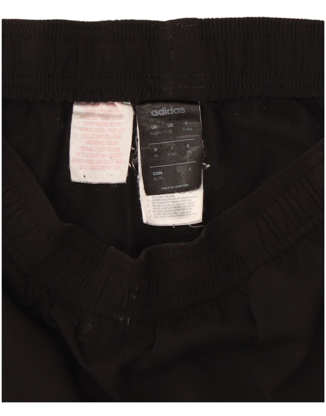 Shorts esportivos Adidas meninos 15-16 anos preto poliéster