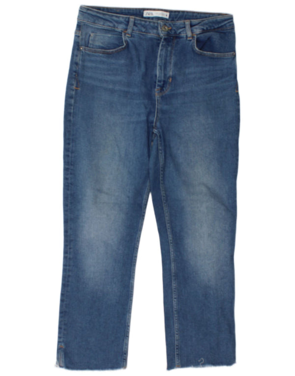 Calça jeans feminina Zara EU 42 grande W32 L25 azul