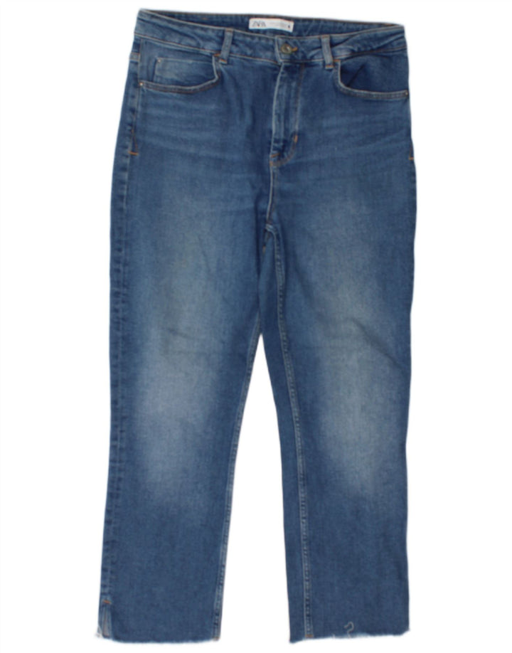 Calça jeans feminina Zara EU 42 grande W32 L25 azul