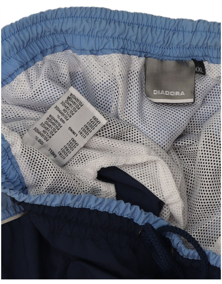 Shorts de natação masculino DIADORA 2XL poliéster colorblock azul marinho