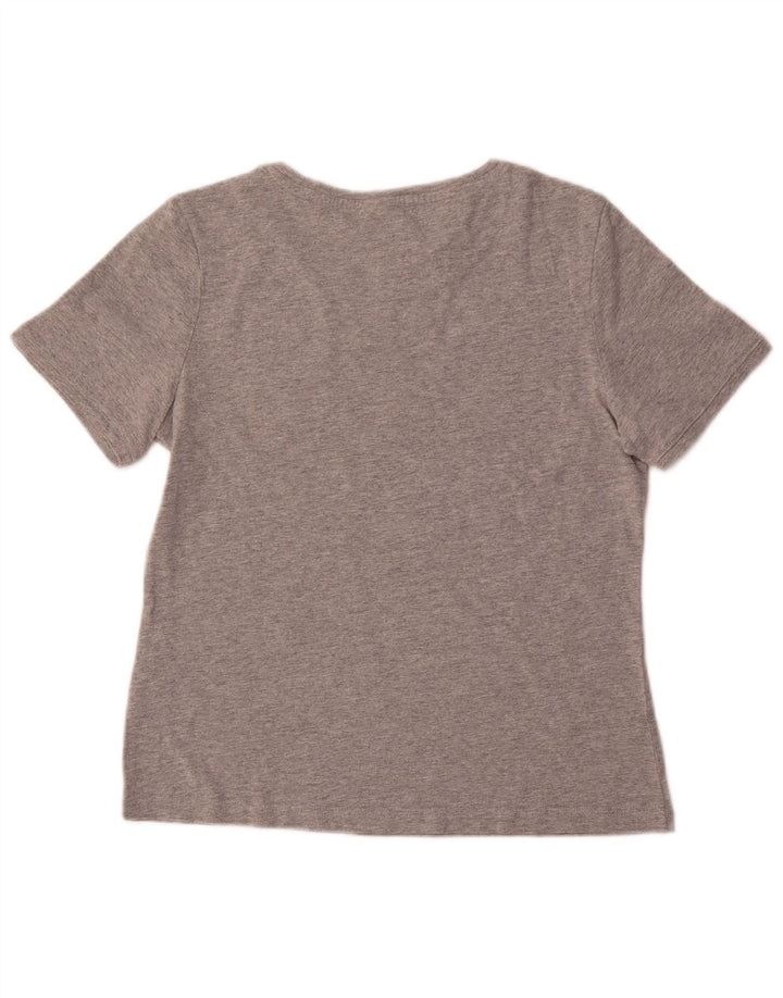 Camiseta feminina ADIDAS UK 14 algodão cinza médio