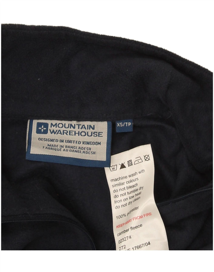 Mountain Warehouse Mens Zip Neck Fleece Jumper XS Azul Marinho Poliéster