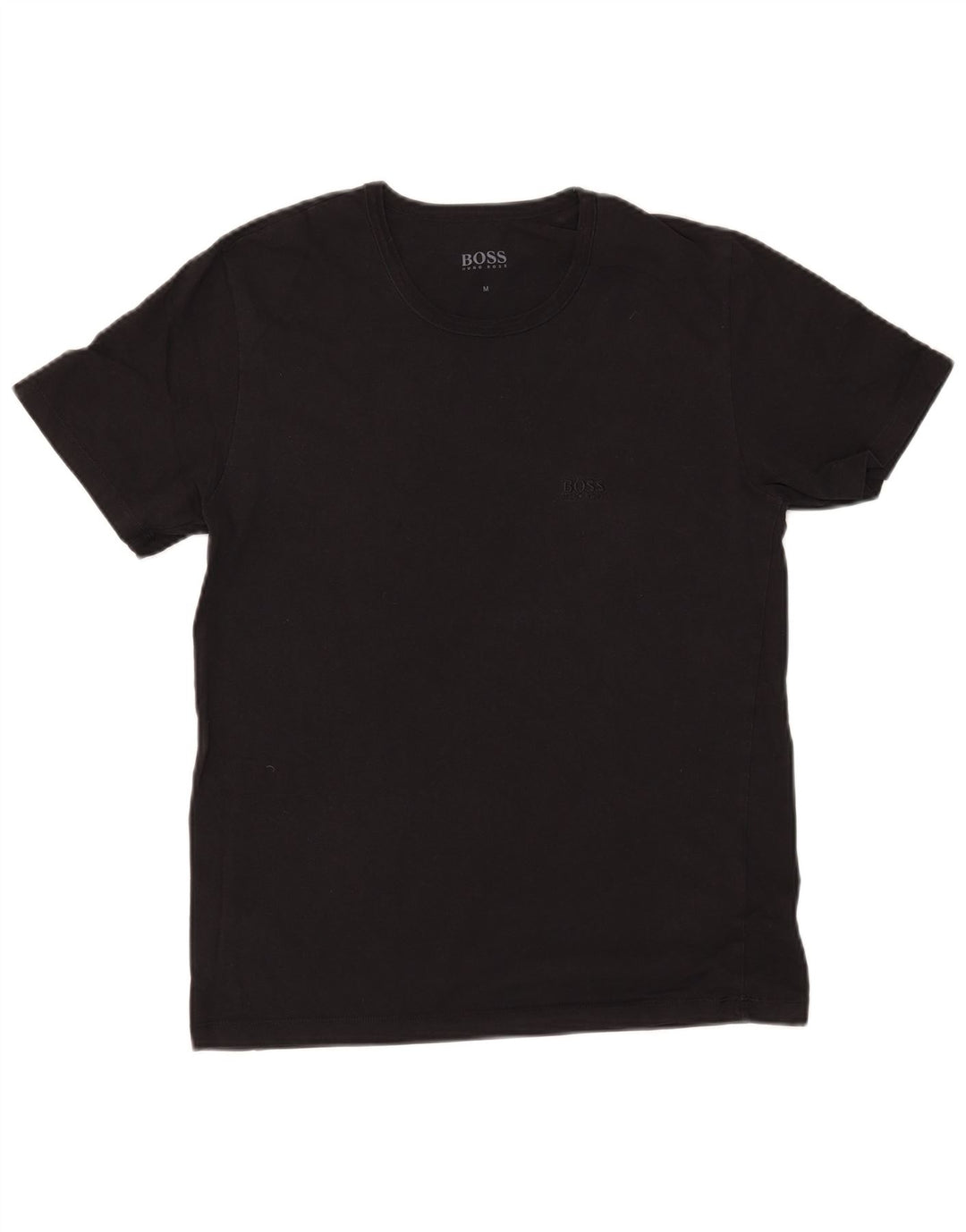 Camiseta masculina Hugo Boss Top médio algodão preto