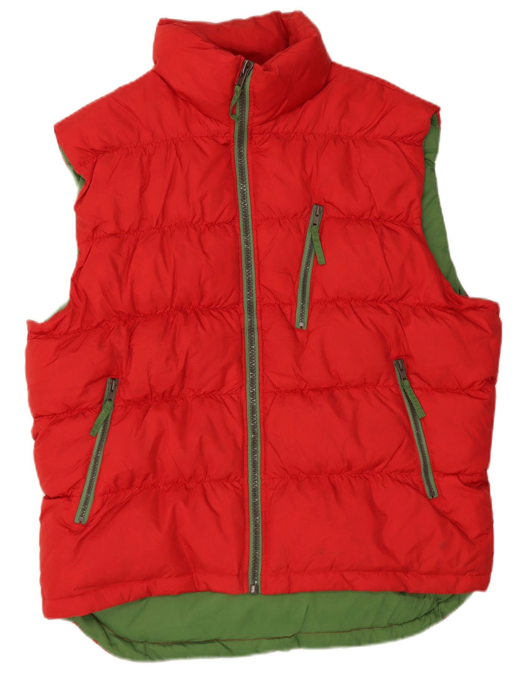 Colete acolchoado masculino Zara UK 40 grande nylon vermelho