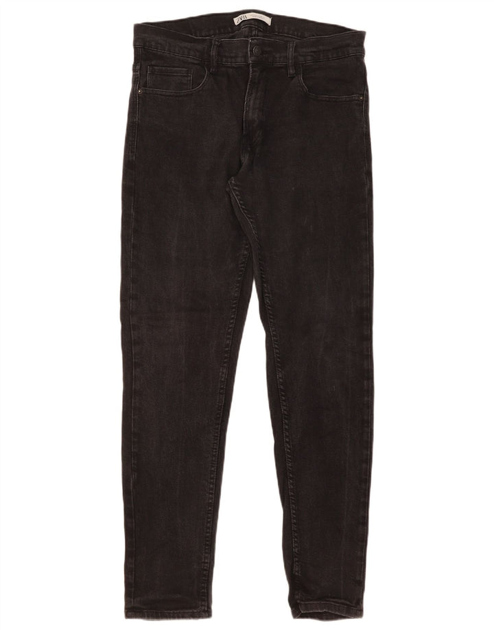 Zara Mens Slim Jeans EU 44 Grande W34 L31 Preto