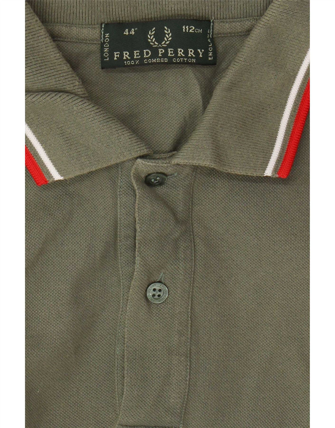 Camisa polo masculina Fred Perry grande algodão cáqui