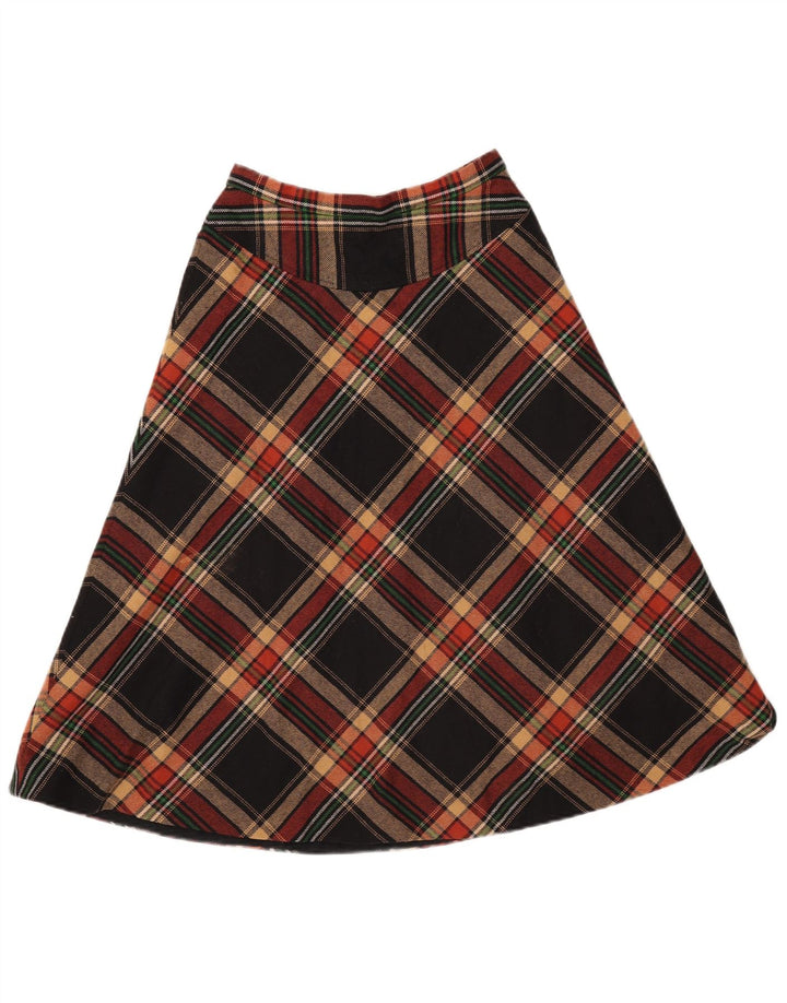 Saia feminina GERARD PASQUIER W24 XS poliéster xadrez preto