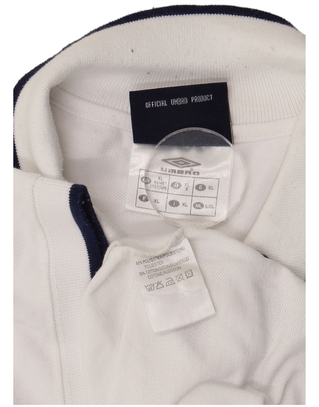 Camisa polo masculina Umbro XL branca poliéster
