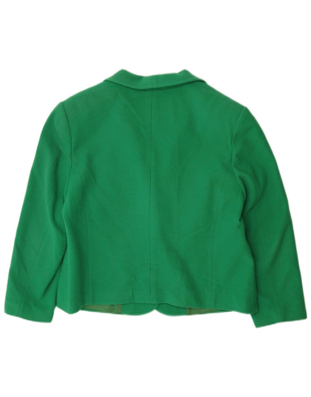 Jaqueta blazer feminina Separa Fink com 1 botão Reino Unido 18 XL lã verde