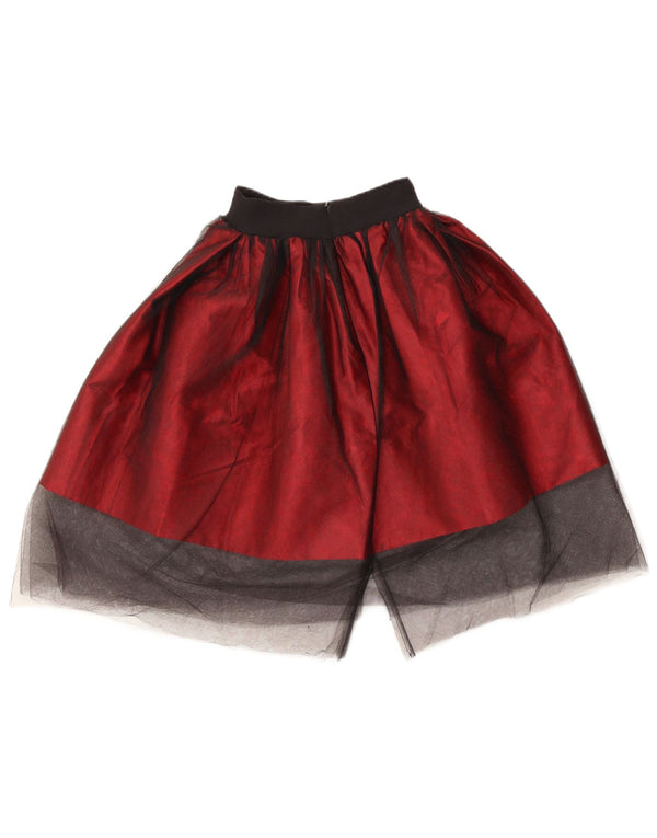 Saia tutu feminina vintage W20 3XS Borgonha