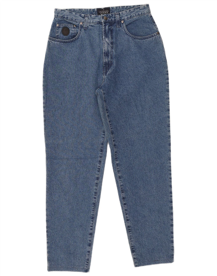 Jeans cônicos femininos Trussardi W30 L29 azul