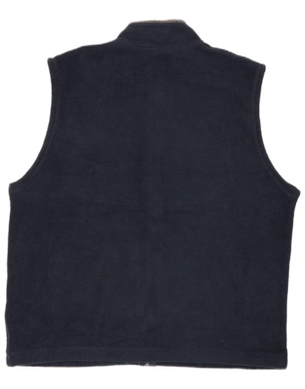 Colete de lã masculino Marks & Spencer UK 42 XL azul marinho poliéster