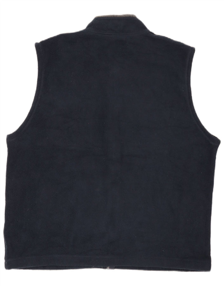 Colete de lã masculino Marks & Spencer UK 42 XL azul marinho poliéster