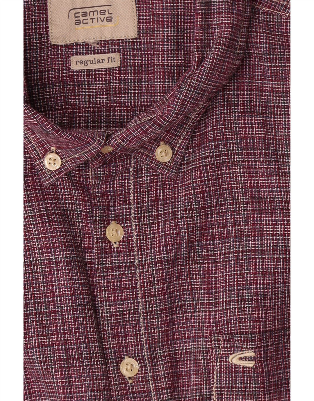 Camisa masculina de ajuste regular CAMEL ACTIVE 2XL listra vermelha