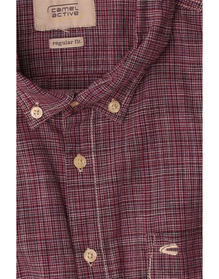 Camisa masculina de ajuste regular CAMEL ACTIVE 2XL listra vermelha