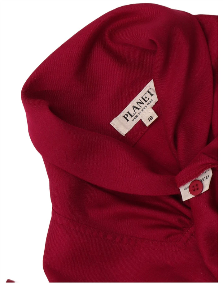 Blusa feminina Planet UK 16 grande poliéster rosa
