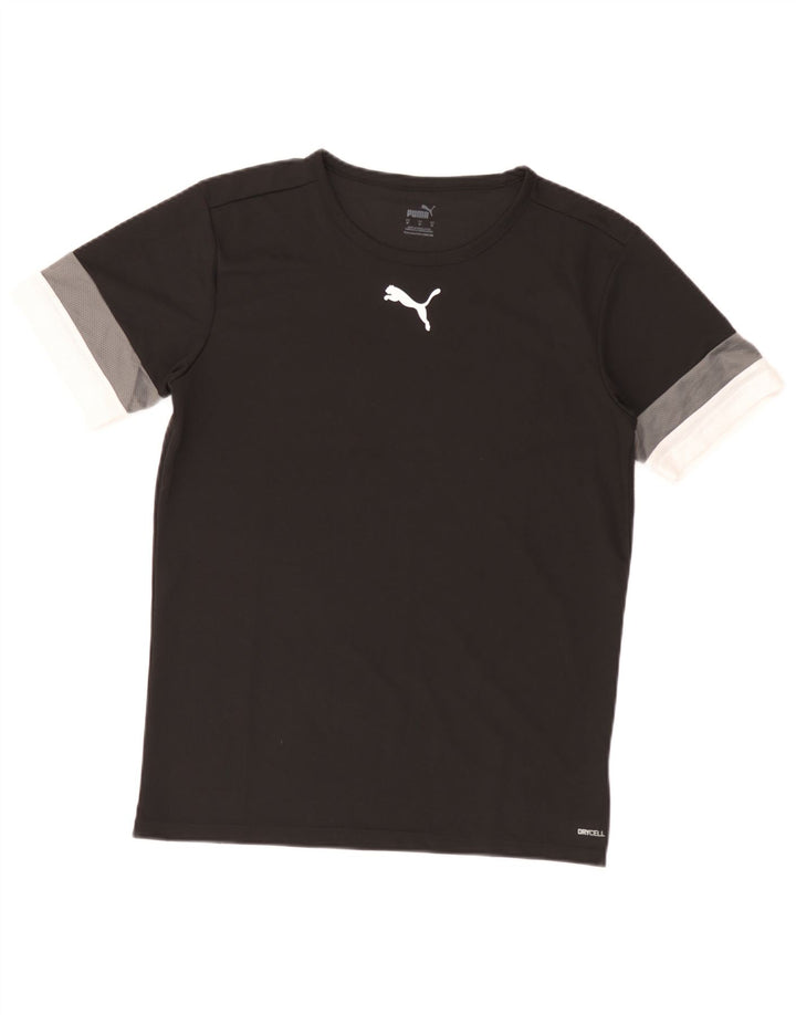 Puma Camiseta Masculina Top Médio Preto Colorblock Poliéster
