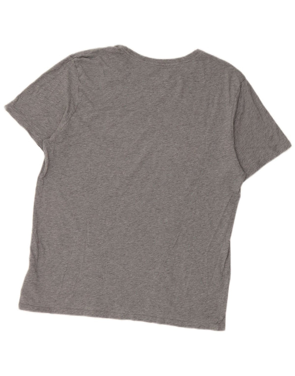 Camiseta gráfica feminina Nike UK 16 grande algodão cinza