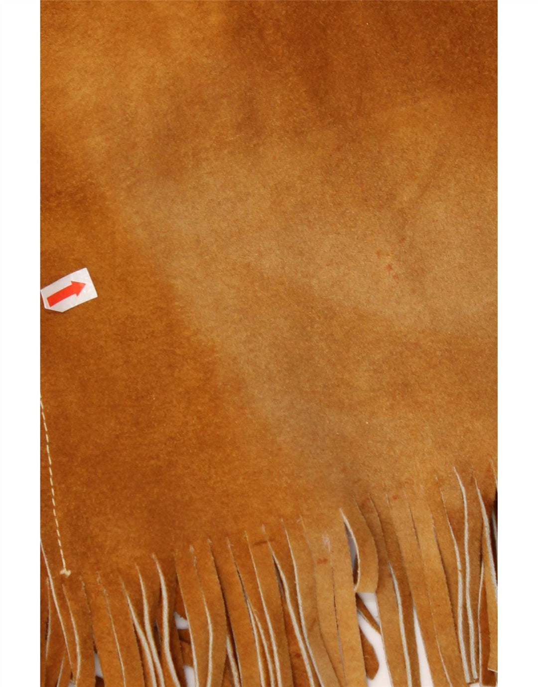 Colete feminino de camurça VINTAGE UK 10 pequeno marrom