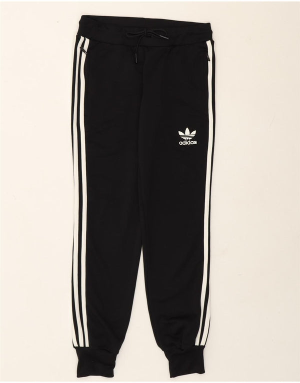 Adidas Womens Tracksuit Calças Joggers UK 10 Pequeno Poliéster Preto