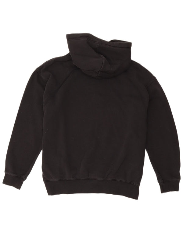 Nike masculino solto ajuste moletom com capuz pequeno algodão preto