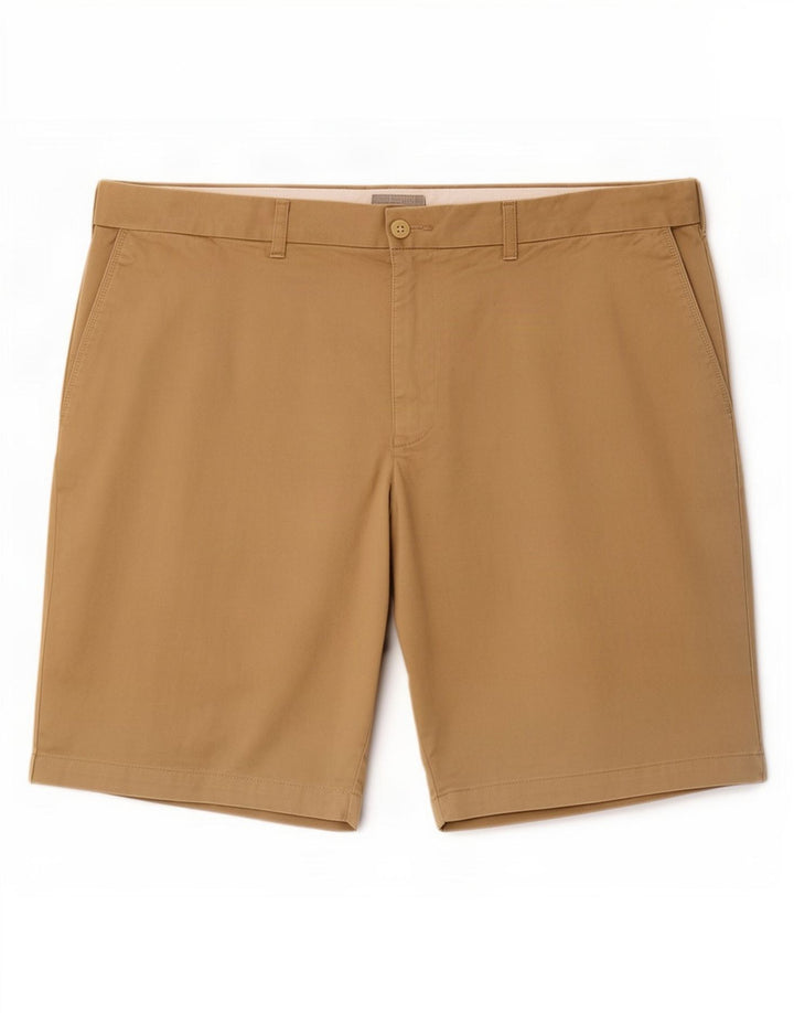 Shorts chino masculino Marks & Spencer W44 2XL algodão bege