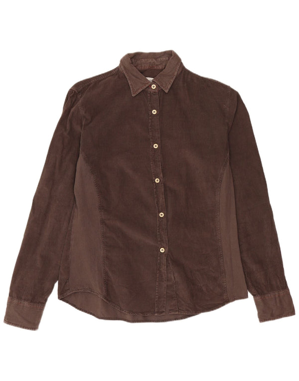 Murphy & Nye Womens Corduroy Shirt UK 16 Large Brown