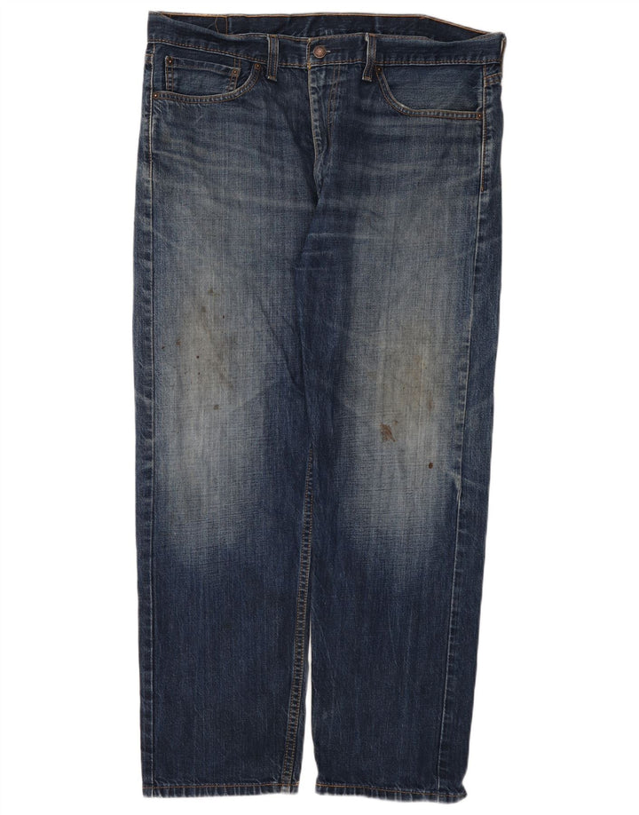 Levi's Masculino 505 Straight Jeans W38 L30 Azul Algodão