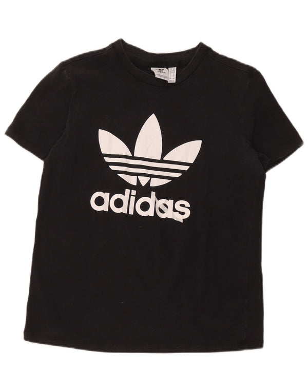 Camiseta Adidas Feminina Graphic Top UK 14 Médio Algodão Preto